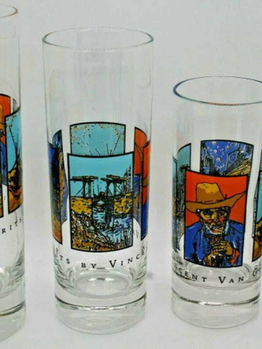 Spirits by Vincent Van Gogh - set of 4 shot bar glasses